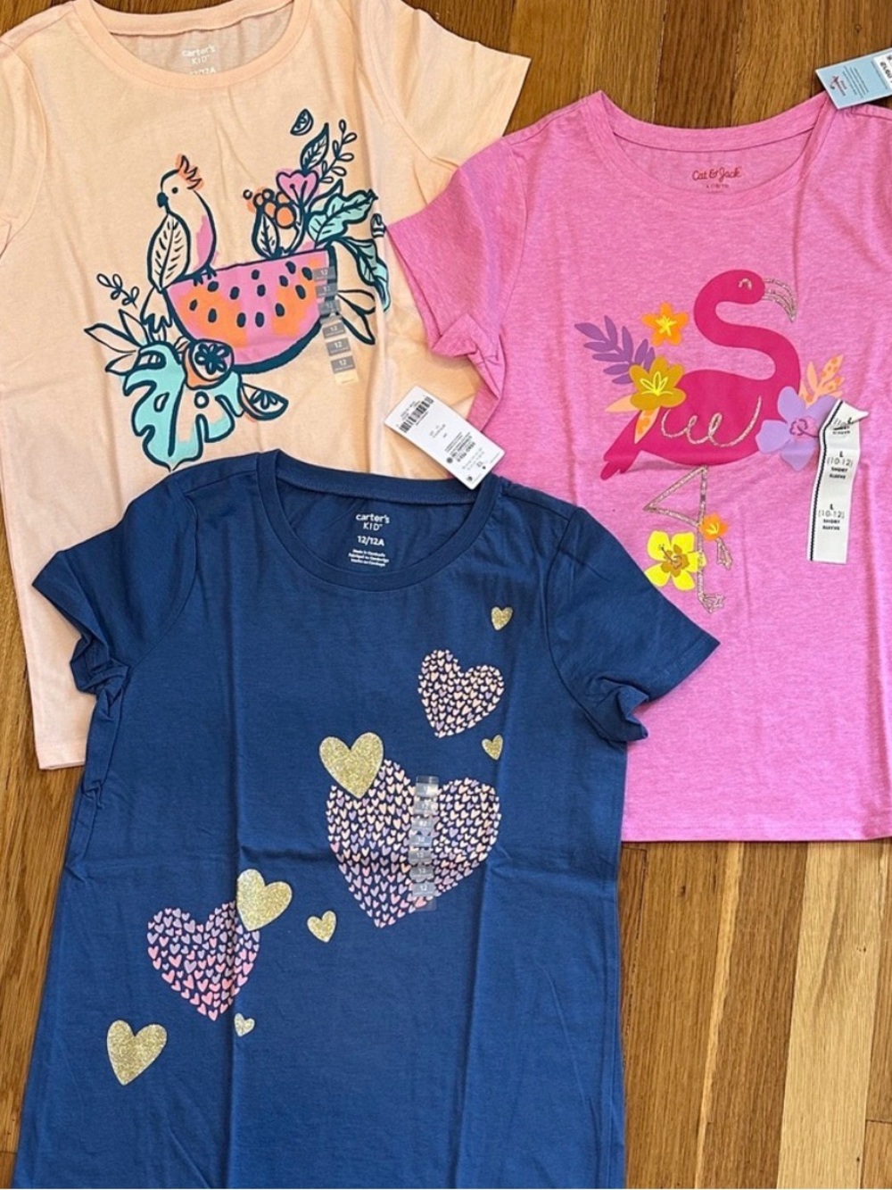 9 Tanks, Tees and long sleeve all season bundle, NWT, size 10/12, - Picture 3 of 4